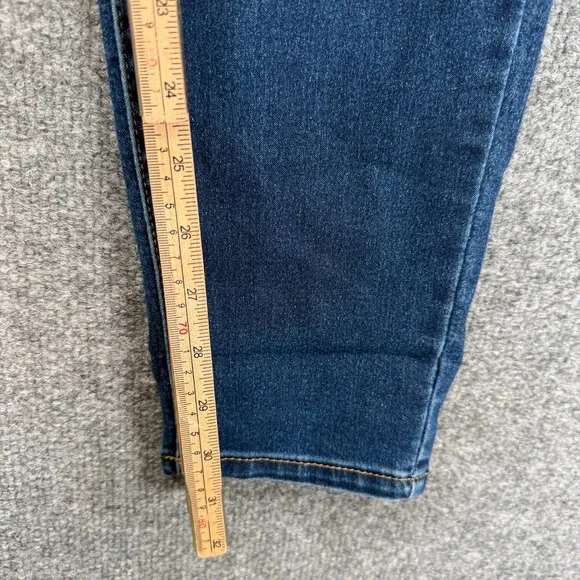Curve Appeal Jeans Womens 8 Dark Blue Curve Creator High Rise Skinny Denim - Picture 4 of 12